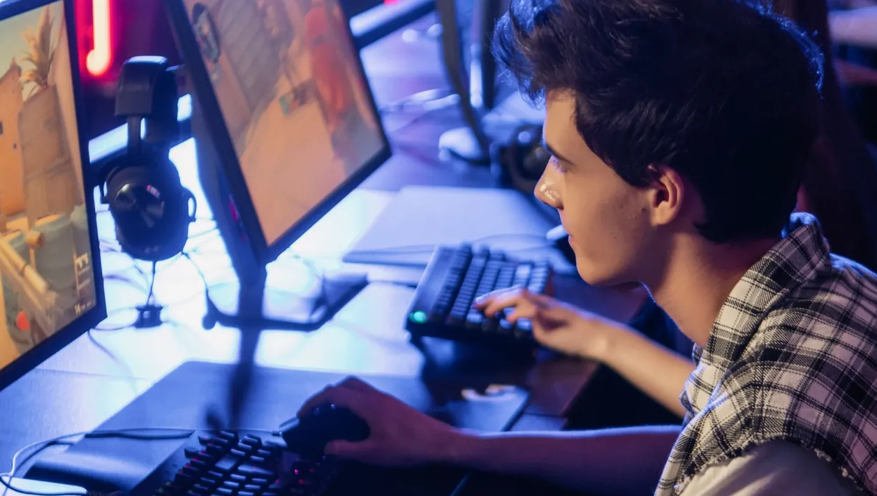 Game developer planning a playtest at a desk