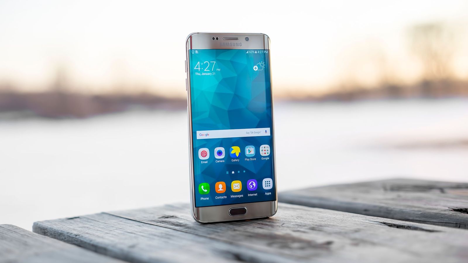 Several smartphones running a game side by side